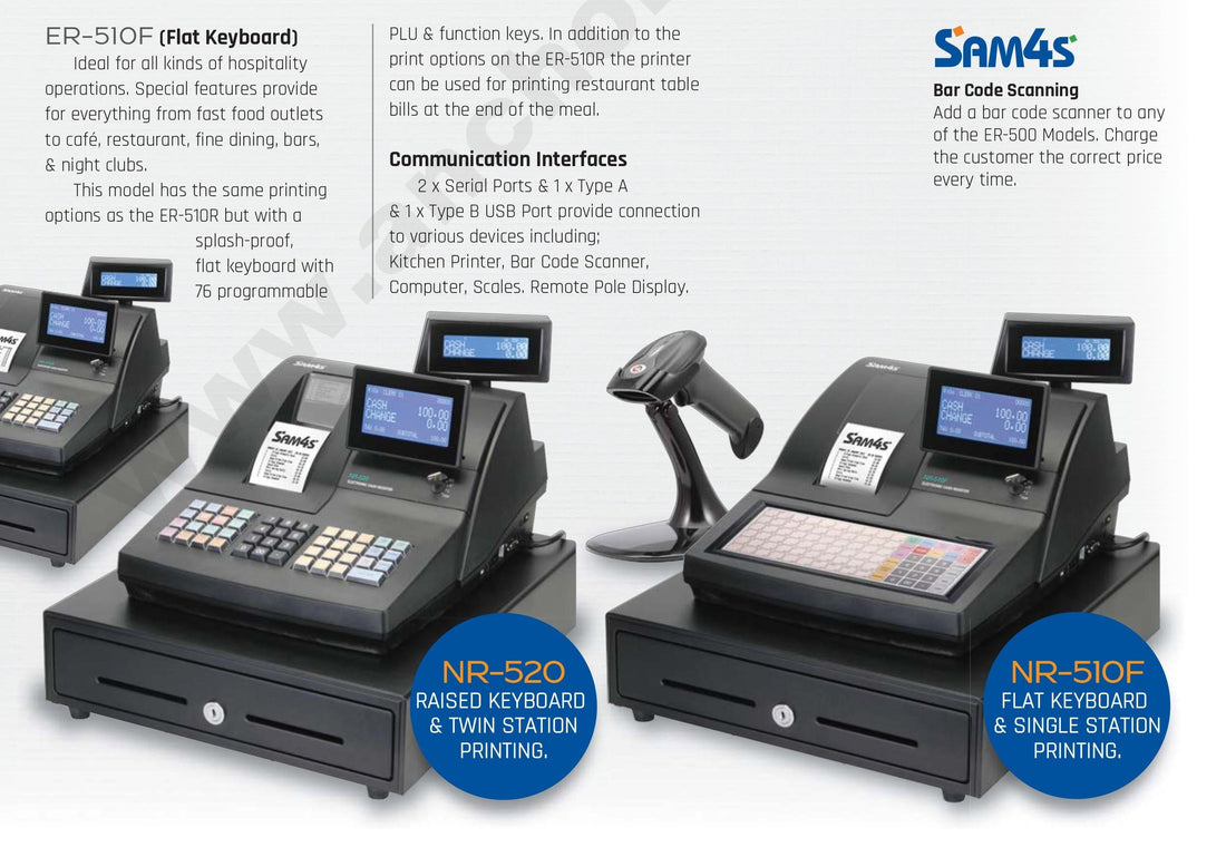 Sam4s NR-510 vs Sam4s NR-520