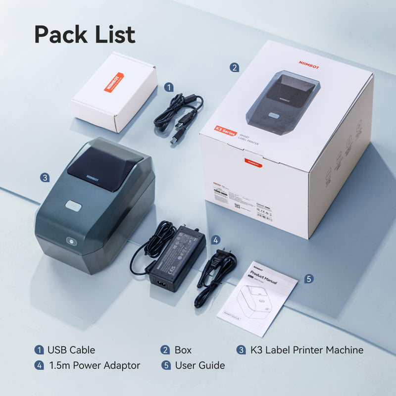 NIIMBOT K3-W - Portal Bluetooth & WIFI Label Printer